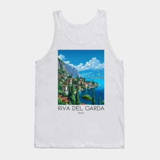 A Pop Art Travel Print of Riva del Garda - Italy Tank Top